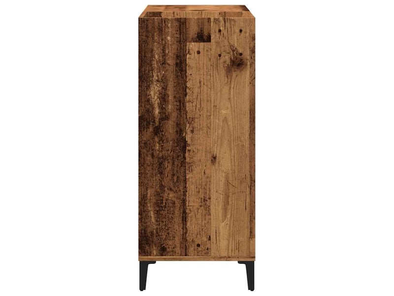  Armoire à disques, armoire de rangement vieux bois 84,5x38x89 cm bois d'ingénierie shl5220  - Conforama E
