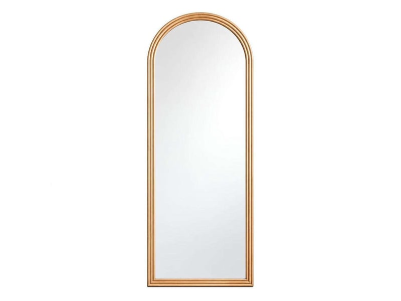  Miroir sur pied arqué 160x50 cm bois massif – marron style bohème  - Conforama A