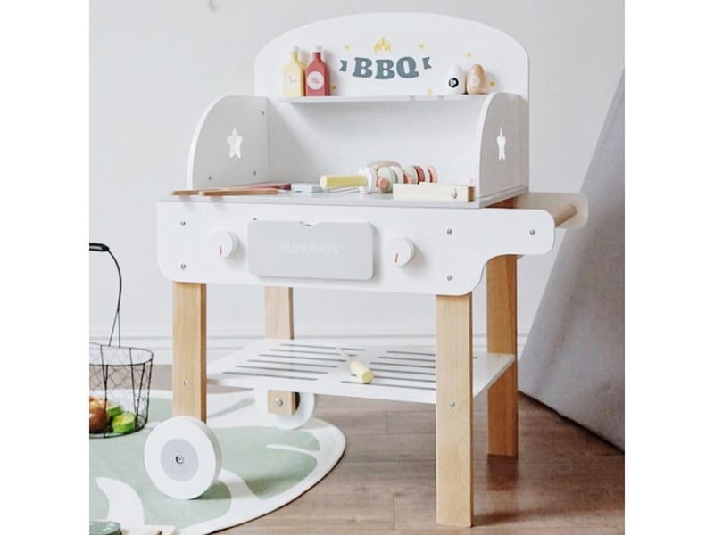  Barbecue en bois - avec accessoires - 75 cm GTK447 - Conforama E