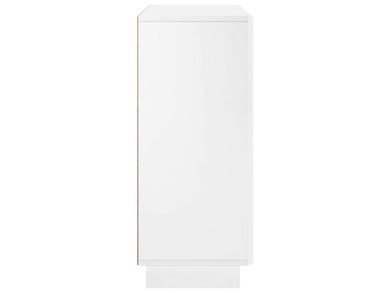 Buffet salon, buffet de rangement blanc brillant 85,5x31x75 cm bois d'ingénierie shl8293 - Conforama E