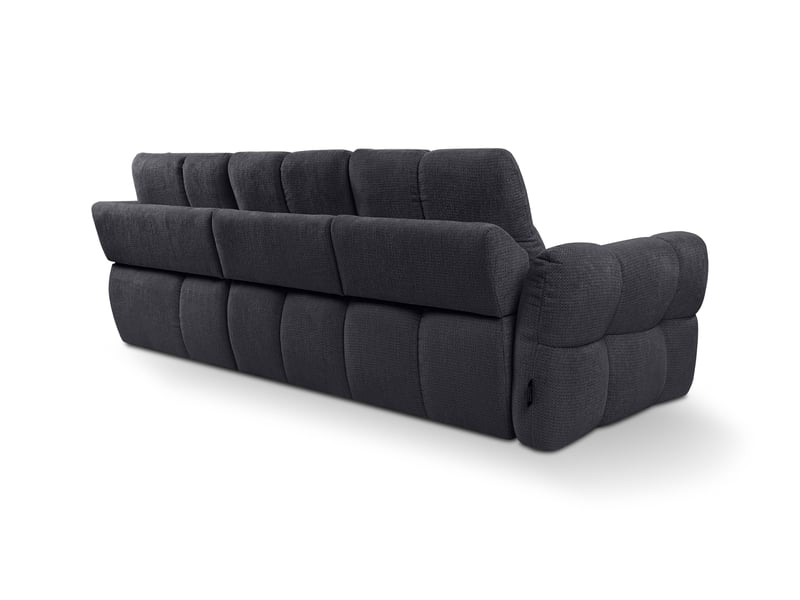 Canapé d'angle gris fixe 4 places - Conforama D
