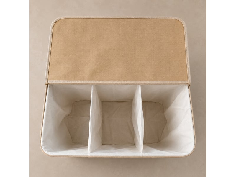  Panier à linge en bambou, 63 x 43 x 60 cm  - Conforama E