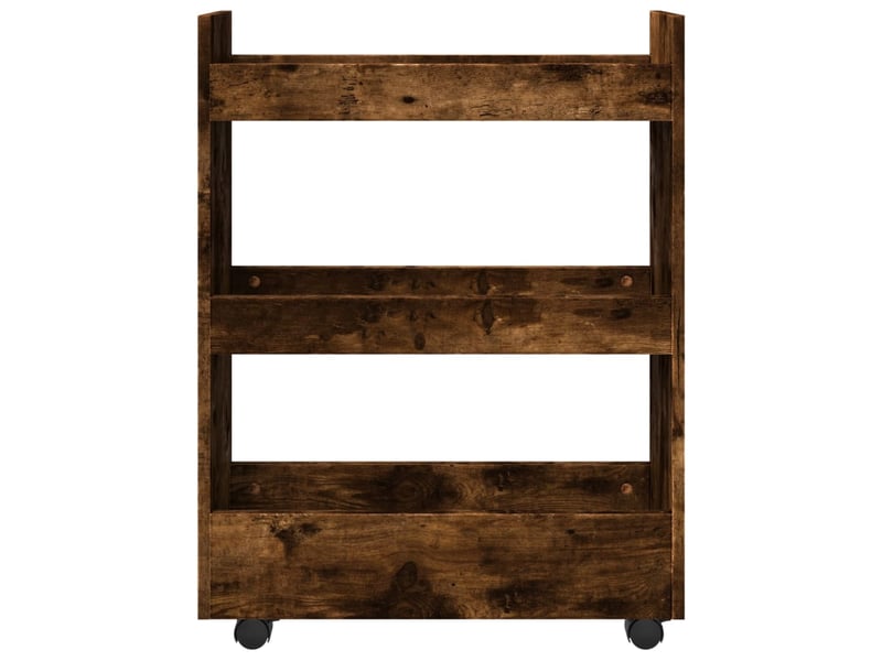  Chariot de rangement étroit pour bureau 3 niveaux chêne fumé shl75920  - Conforama D