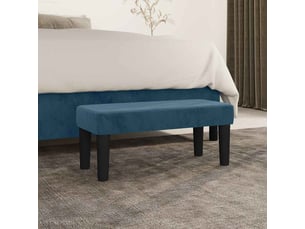 Banc, canapé 2 places bleu foncé 70x30x30 cm velours