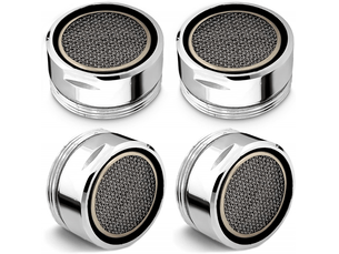 Aérateur de rechange pour robinet de salle de bain - accessoire de 24 mm pour robinets de cuisine et de salle de bain - lot de 4