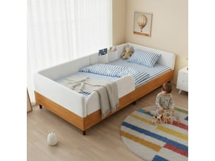 Lit simple 90x200 cm <strong>HAUSS SPOLE</strong>  <strong></strong> coloris blanc