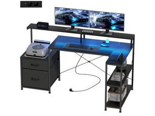 Bureau gaming coloris noir
