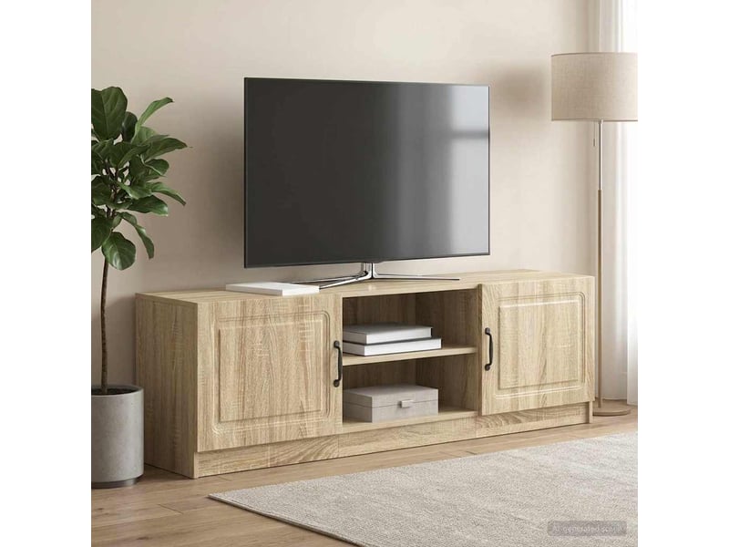  Meuble tv - banc tv - meuble de rangement chêne sonoma 150 x 31 x 47 cm bois d'ingénierie  - Conforama B