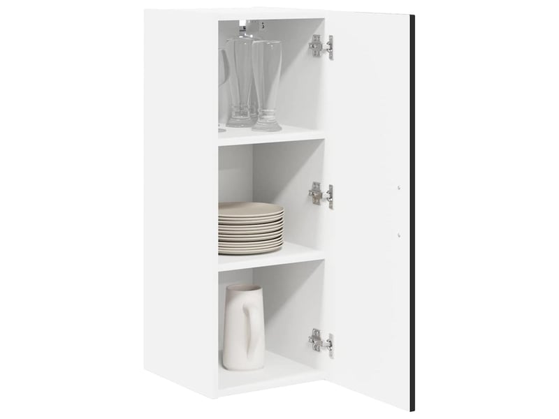  Meuble mural de cuisine, armoire de cuisine noir 30x31x80cm bois d'ingénierie shl3445  - Conforama C