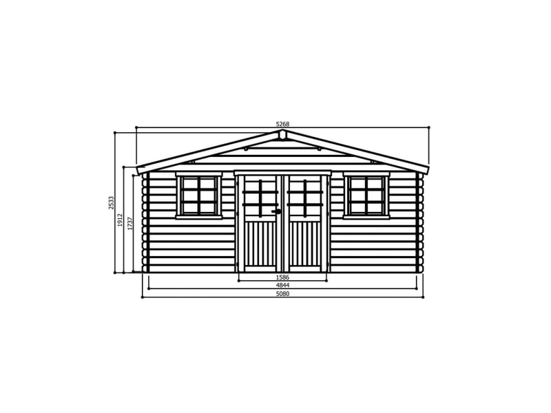  Abri de jardin montreux 5080x5080 S8344-1 - Conforama B