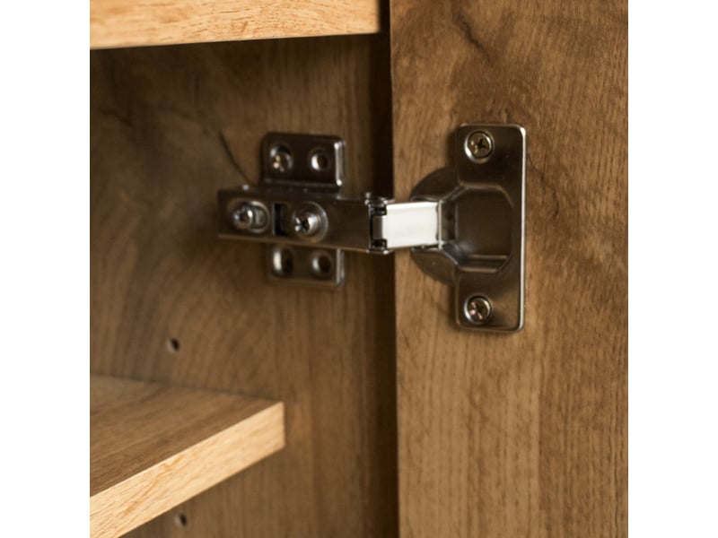  Meuble à chaussures 5 niveaux avec étagères réglables pour entrée en panneaux de particules 80,5×35×109,5 cm bois  - Conforama D