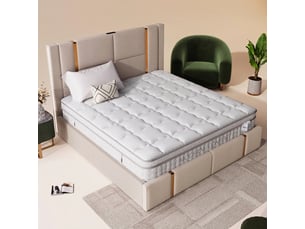 Matelas 160x200 cm <strong>PEXCHO</strong>  <strong></strong> Coton soutien Medium épaisseur 25 cm