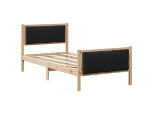 Lit simple 100x200 cm    coloris marron