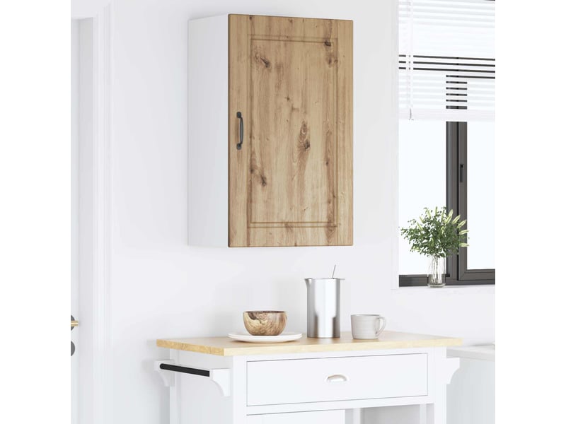 Meuble mural de cuisine, armoire de cuisine chêne artisanal 50x31x80cm shl4267 - Conforama D