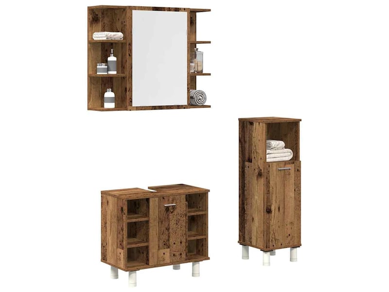 Ensemble de meubles salle de bain 3 pcs bois d'ingénierie cf63948 - Conforama B