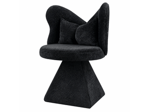 Chaise pivotante papillon, fauteuil d’appoint, chaise coiffeuse, tissu chenille, salon chambre bureau
