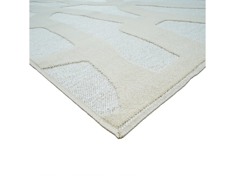  Tapis relief graphique écru 160x230  - Conforama C