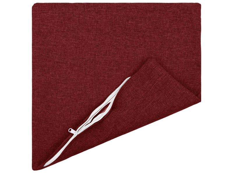  Lot de 6 coussins avec oreiller, coussins décoratifs heerlen bordeaux tissu cf50683  - Conforama C