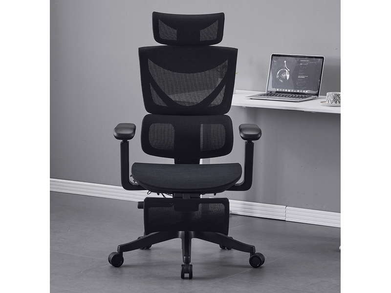  Fauteuil de bureau ergonomique réglable à 3 boutons homvra  - Conforama B