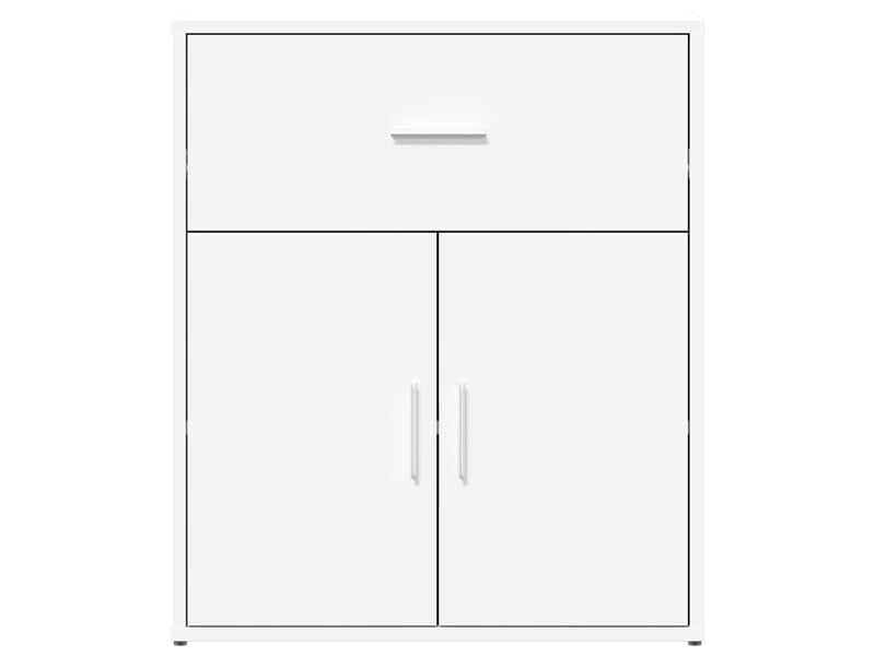  Buffets 2 pcs - bahut - meuble de rangement blanc 60x31x70 cm bois d'ingénierie  - Conforama E