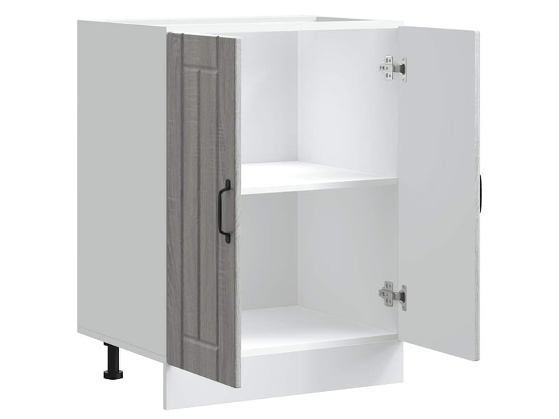  Meuble de cuisine, meuble de base de lavabo sonoma gris bois d'ingénierie shl2930  - Conforama E
