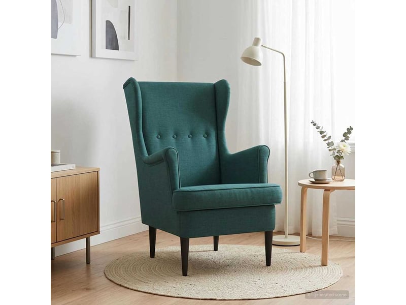  Vidaxl fauteuil vert foncé tissu  - Conforama B
