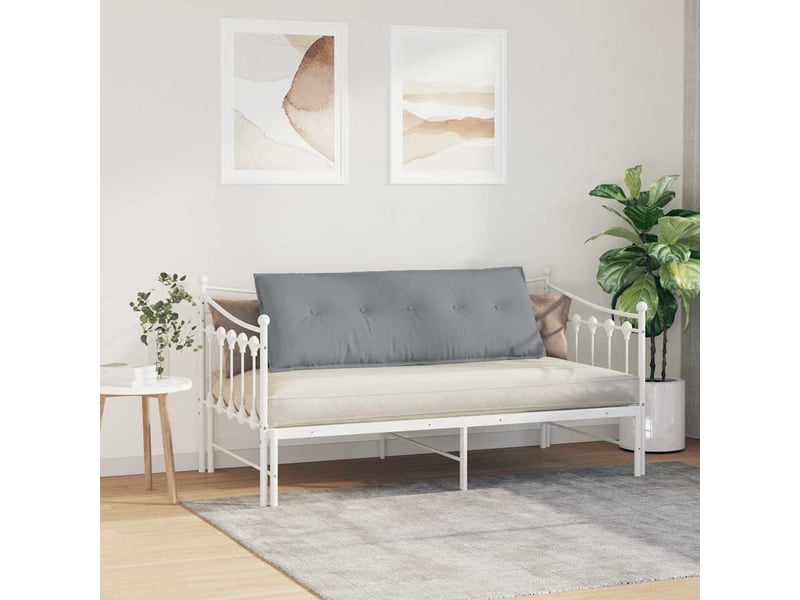 Coussin de dos, coussin de dossier gris clair 140 x 19 x 50 cm tissu cf54652  - Conforama D