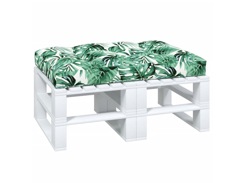  Coussin de palette, coussin de chaise, coussin de canapé vert 120x80x12 cm tissu cf55486  - Conforama C