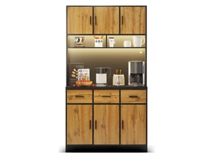 Buffet 6 porte(s) 3 tiroir(s) REDOM - 100 cm coloris bicolore