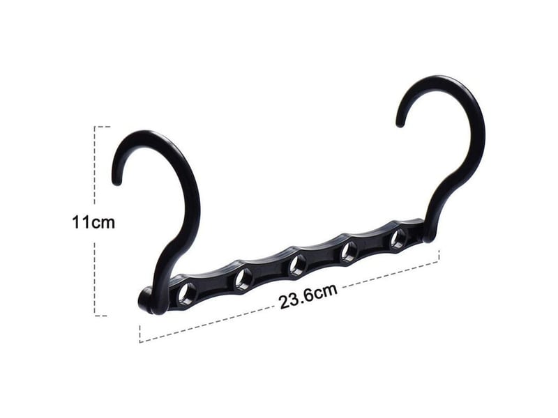  10 pièces cintres magiques gain de place cintres organisateur placard intelligent économiseur d'espace avec plastique robuste pour vêtements lourds, noir  - Conforama D