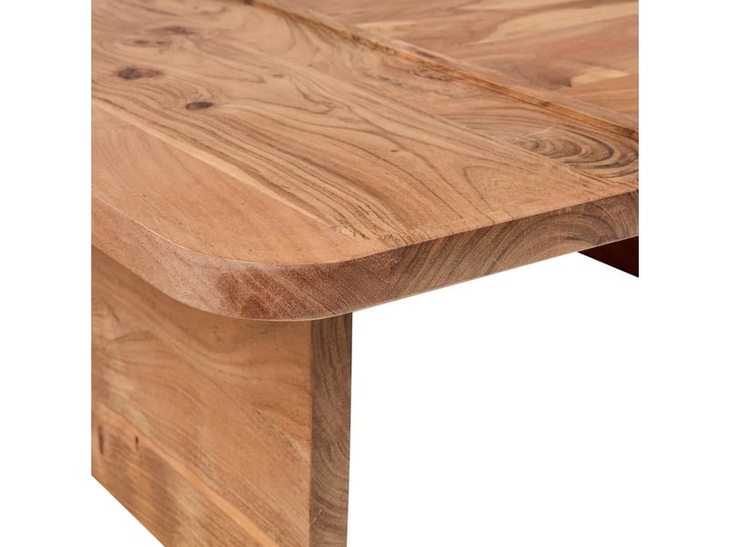 Table basse de salon en bois massif d'acacia tipperary  - Conforama D