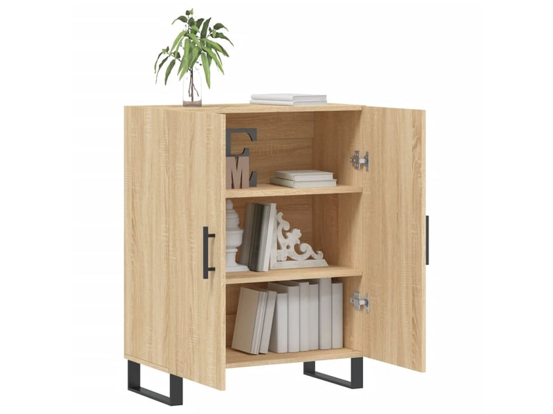  Buffet - bahut - meuble de rangement chêne sonoma 69,5x34x90 cm bois d'ingénierie  - Conforama D