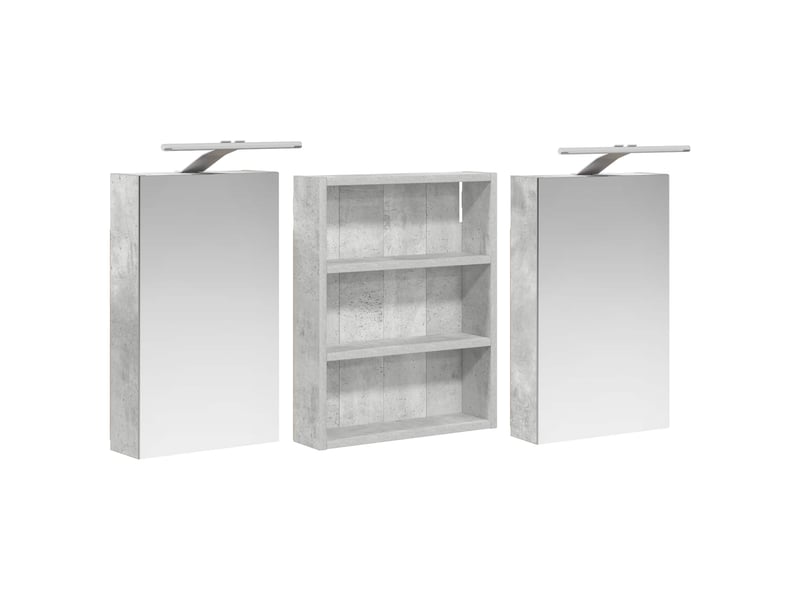  Ensemble de meubles de salle de bain 3 pcs 100x10.5x50 cm shl2390  - Conforama E