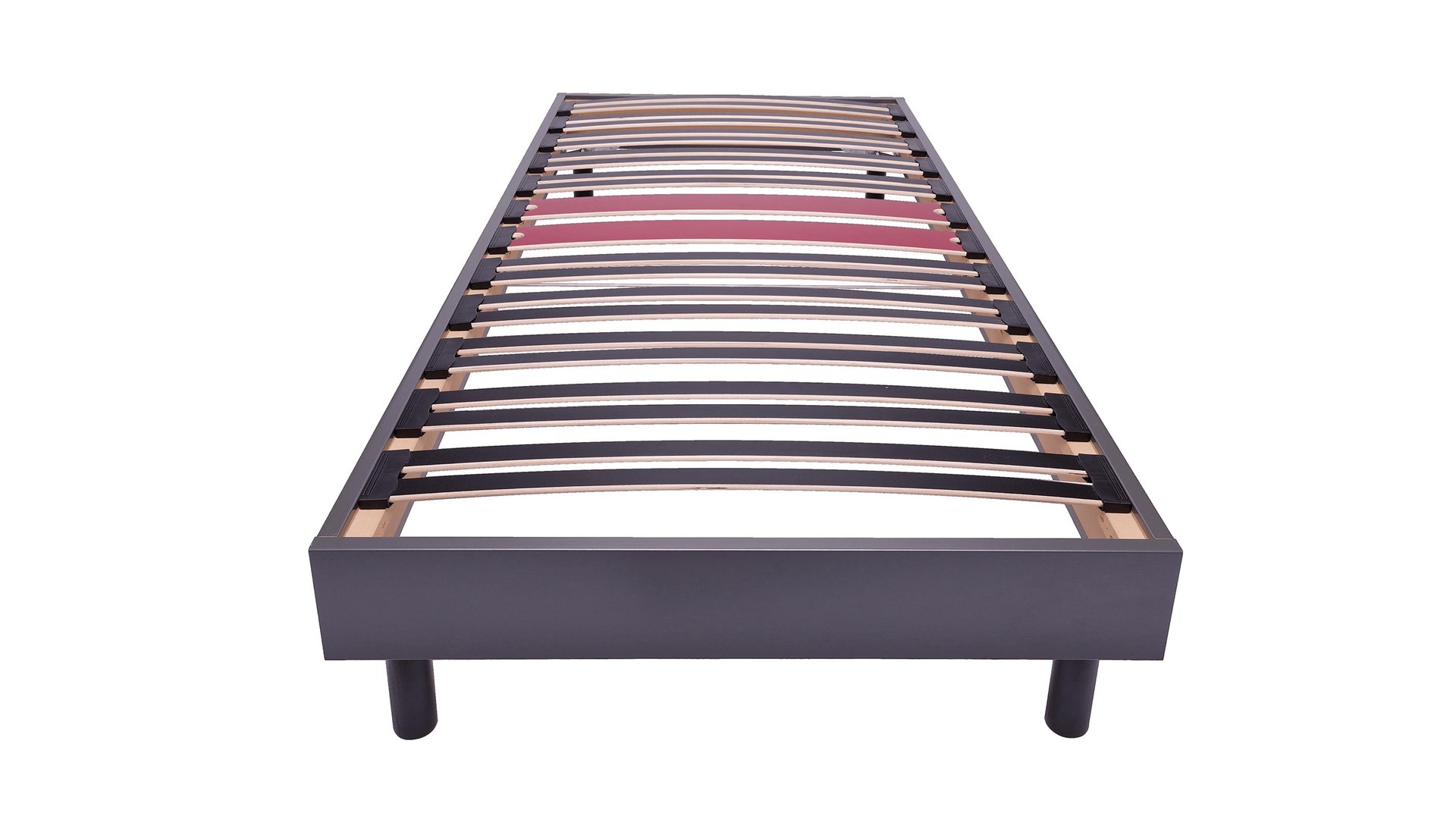 CADRE À LATTES EN KIT 120X190 CM 8 HEURES WEKIT gris Conforama
