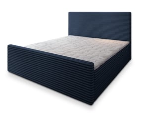 Lit avec rangement 140x200 cm <strong>MASSENO</strong> <strong></strong> coloris bleu