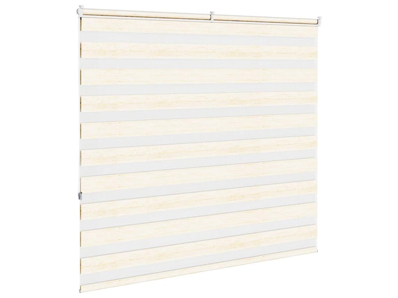 Store zèbre, store de fenêtre beige marbré largeur du tissu 155,9 cm polyester cf48286 - Conforama D