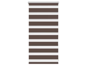 Store vénitien zebra, store de fenêtre 40,9 x 100 cm, largeur du tissu 36,7 cm, couleur café cf48204