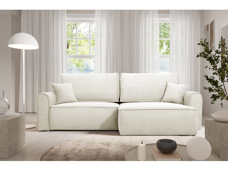  Canapé d'angle convertible martin creme  - Conforama B