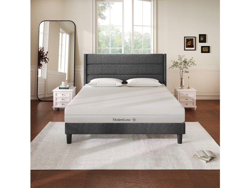 Matelas en mousse 7 zones réversible h2 et h3 avec housse lavable et dessous antidérapant blanc 140 × 200 cm - Conforama B