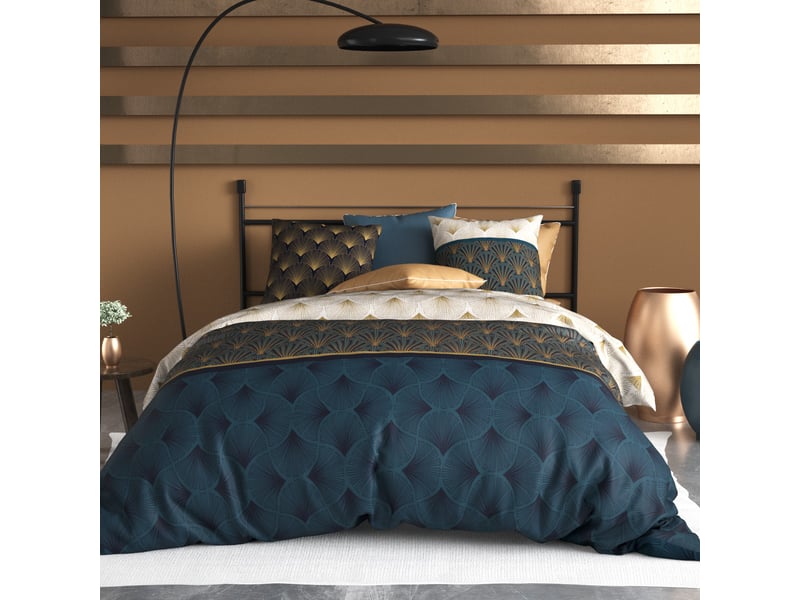  Housse de couette 220x240 cm + 2 taies d'oreiller 63x63 cm 100% coton 57 fils opale PD16520 - Conforama C
