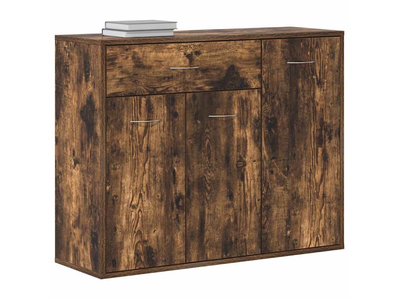  Buffet - bahut - meuble de rangement chêne fumé 88x30x70 cm bois d'ingénierie  - Conforama D