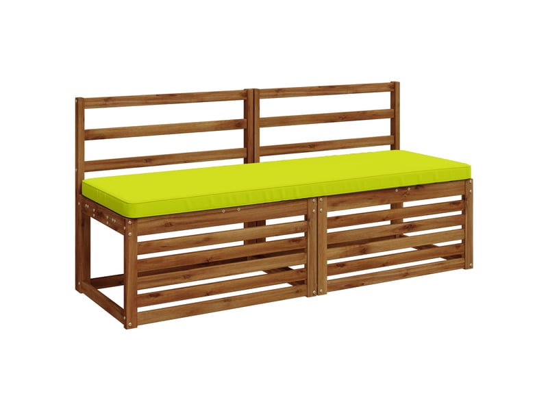 Lot de 2 coussins de banc, coussins d'assise vught 100 % polyester vert vif. Cf58268 - Conforama C