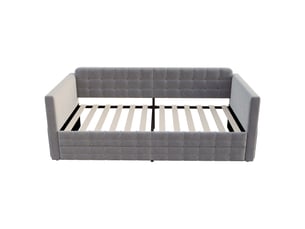 Lit banquette 90x190 cm MAISONORA   coloris gris