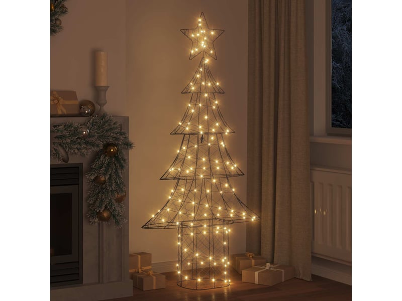Sapin de noël - arbre de noël 240 led blanc chaud 180 cm rotin - Conforama C