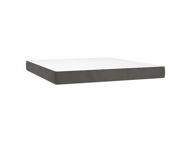 Matelas de lit à ressorts ensachés fermeté moyenne gris foncé 160x200x20 cm shl4255  - Conforama A