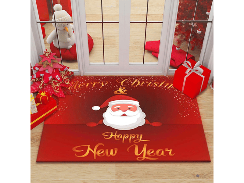  Paillasson de noël, tapis de sol de noël, tapis de bain antidérapant, tapis d'entrée noël, paillasson absorbant, décoration noël tapis, motif-40*60cm  - Conforama A