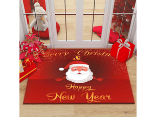 Paillasson de noël, tapis de sol de noël, tapis de bain antidérapant, tapis d'entrée noël, paillasson absorbant, décoration noël tapis, motif-40*60cm