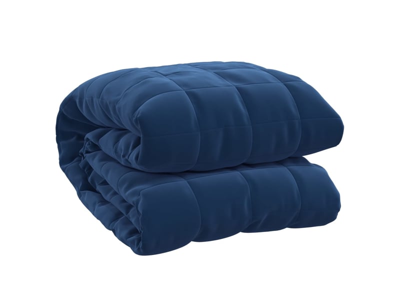  Couverture lestée adulte bleu 200x230 cm 13 kg tissu shl96884  - Conforama A
