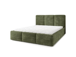 Lit coffre 160x200 cm <strong>MASSENO</strong> <strong></strong> coloris vert