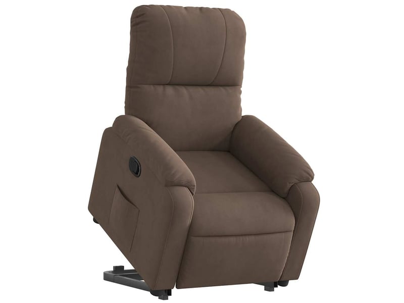 Fauteuil inclinable, fauteuil relax marron tissu microfibre shl49415 - Conforama C